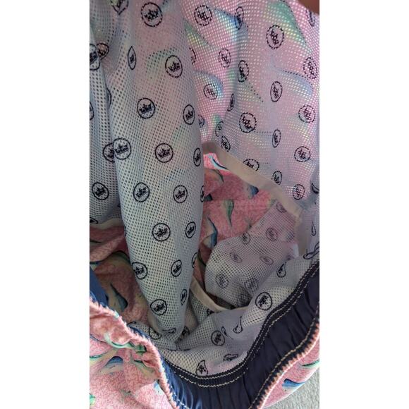 Peter Millar Mens Swim Trunks Medium Seaside Collection Shorts Fish Lined - Picture 3 of 9